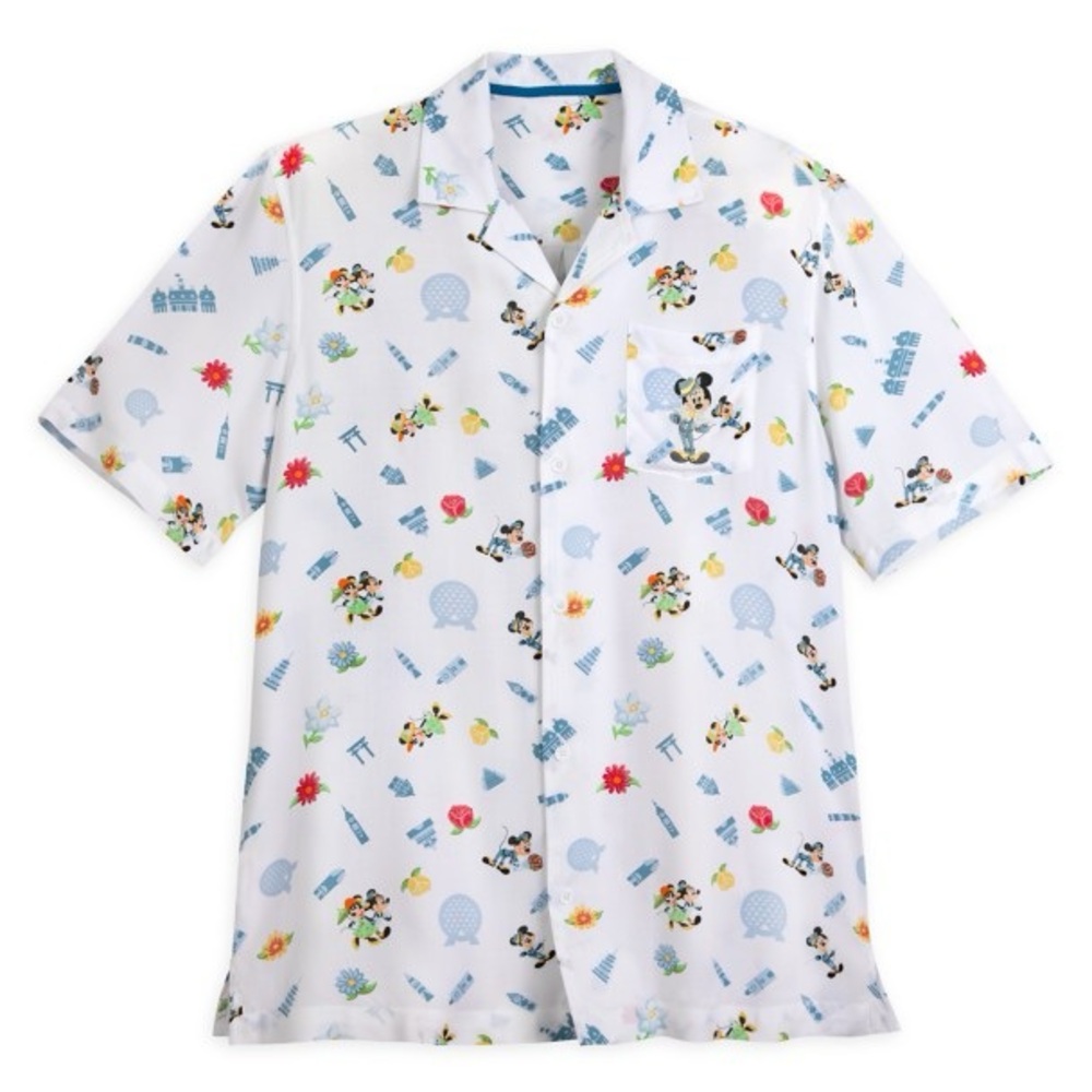 Disney Parks Short Sleeve Button Down Size Small New With Tags